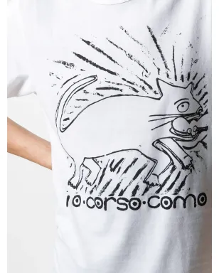 10 CORSO COMO グラフィックプリントTシャツ - White - サムネイル5