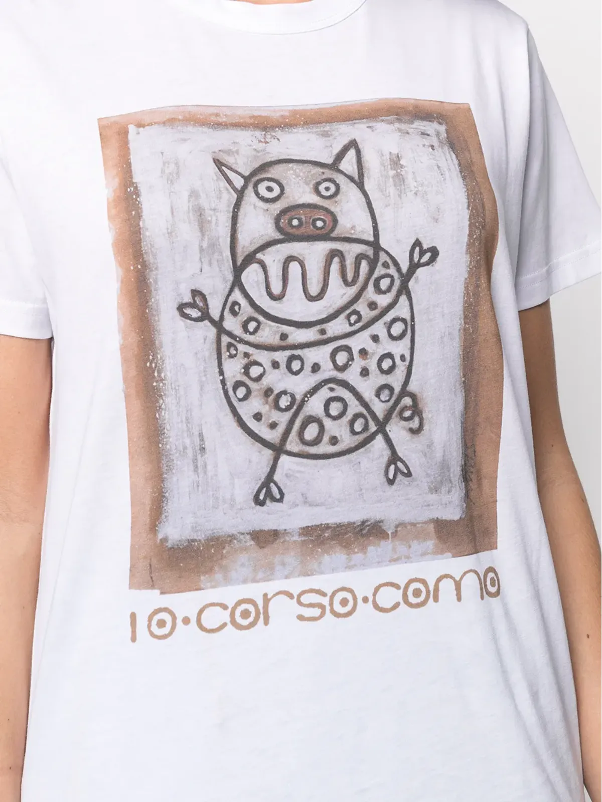 10 CORSO COMO グラフィックプリントTシャツ - 画像5