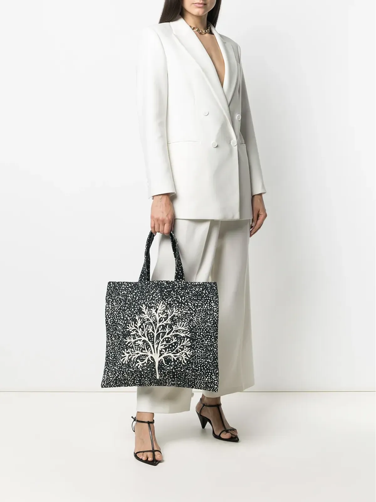 10 CORSO COMO ツリー柄プリント トートバッグ - 画像2