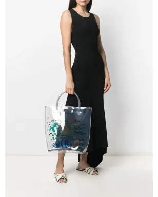 10 CORSO COMO 大型魚柄プリント透明トートバッグ - サムネイル2