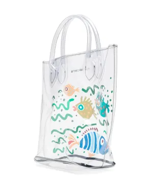 10 CORSO COMO 大型魚柄プリント透明トートバッグ - サムネイル3