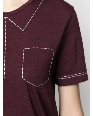 Thom Browne トロンプ・ルイユ風 半袖Tシャツ - Red - サムネイル5