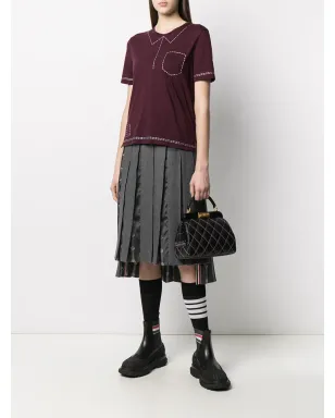 Thom Browne トロンプ・ルイユ風 半袖Tシャツ - Red - サムネイル2
