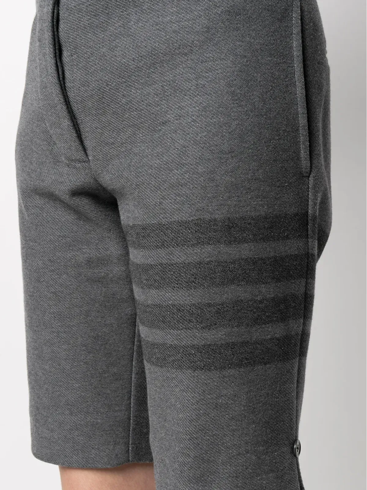 Thom Browne 4-Barストライプツイルショーツ グレー - 画像5