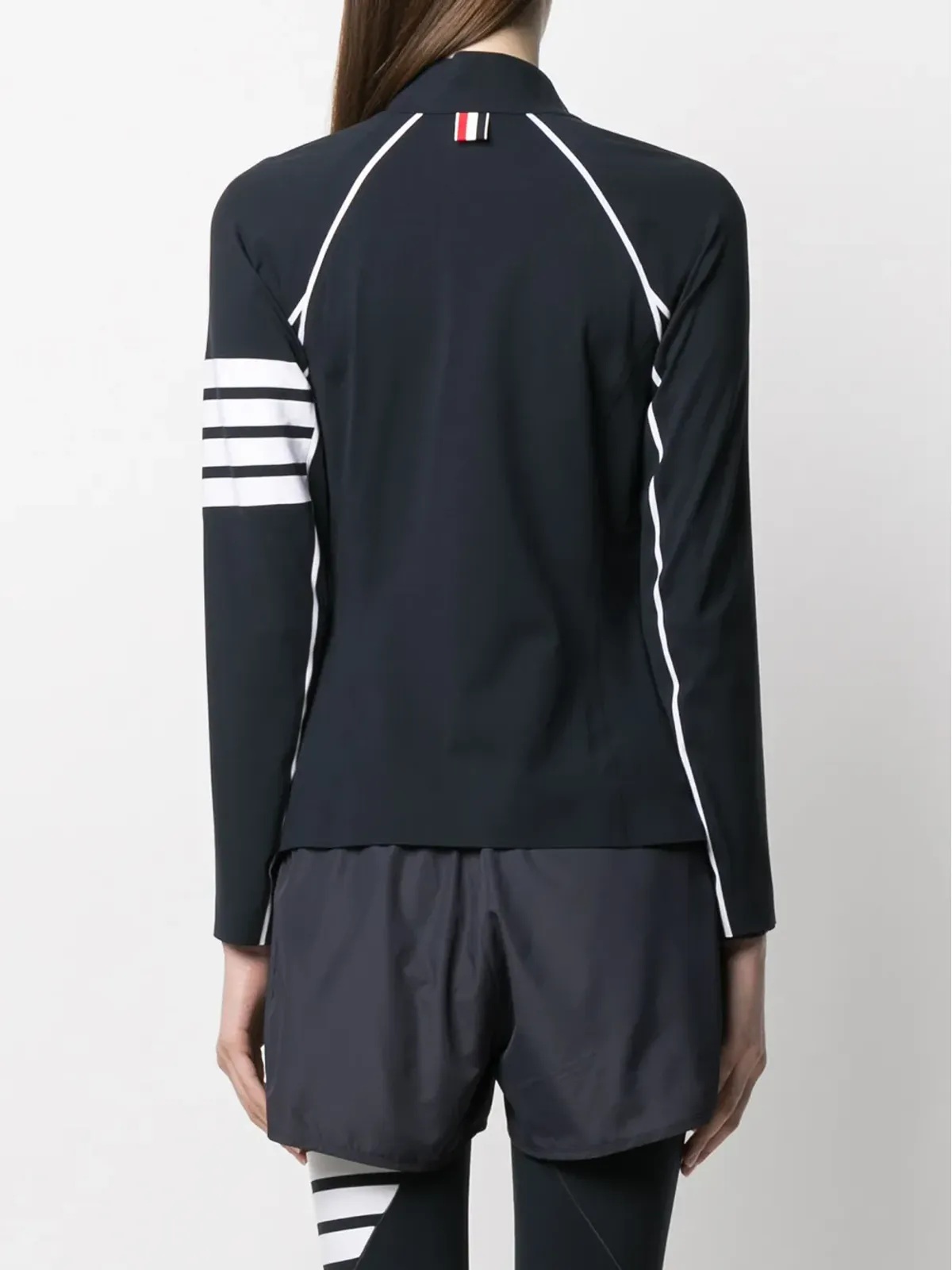 Thom Browne 圧縮ジップアップ4-Barジャケット - 画像4