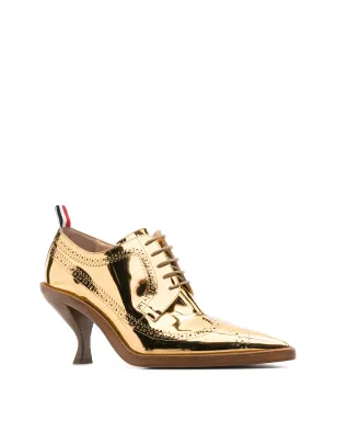 Thom Browne メタリック ロングウィング ブローグス - ゴールド - サムネイル2