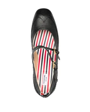 Thom Browne クロスストラップディテール ブローグド マリージェーンパンプス - サムネイル4