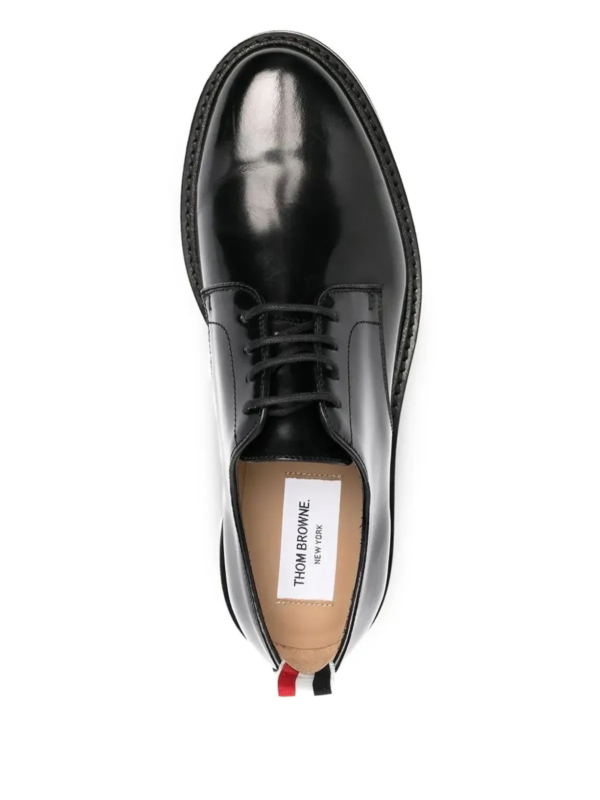 Thom Browne ポリッシュドカーフ ユニフォーム ダービーシューズ - ブラック - 画像3