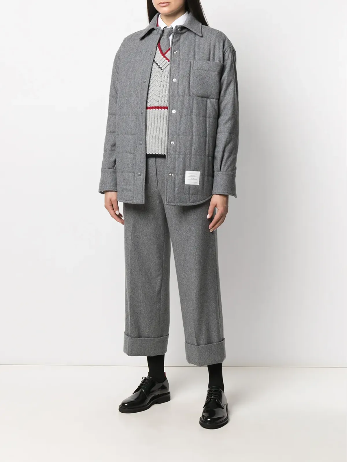 Thom Browne パッド入りシャツジャケット - 画像2