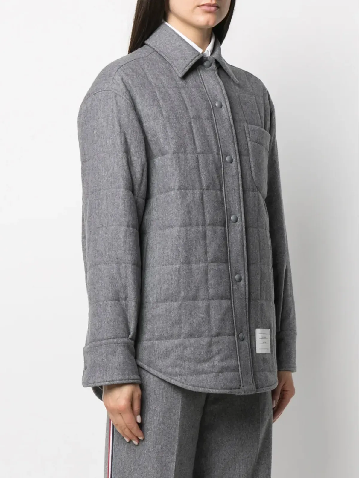 Thom Browne パッド入りシャツジャケット - 画像3