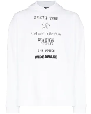 Raf Simons チェストプリント フード付きスウェットシャツ - サムネイル1