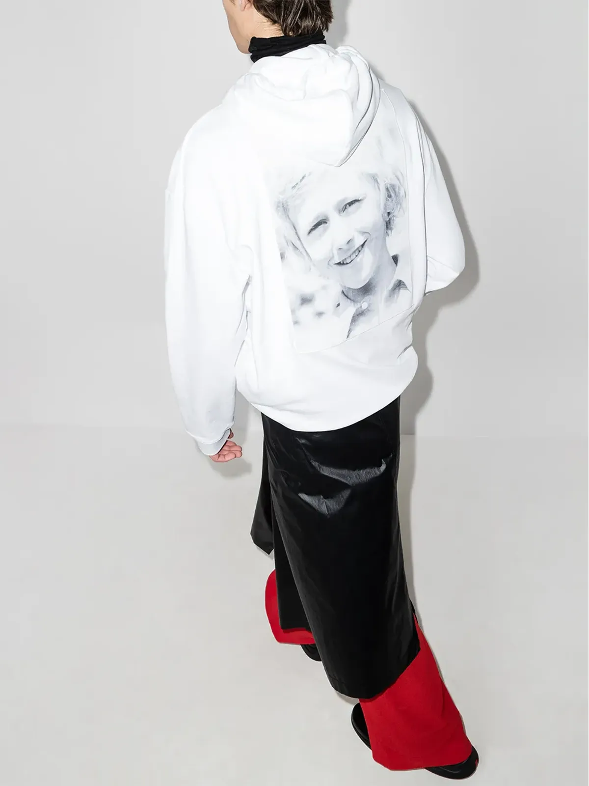 Raf Simons チェストプリント フード付きスウェットシャツ - 画像5