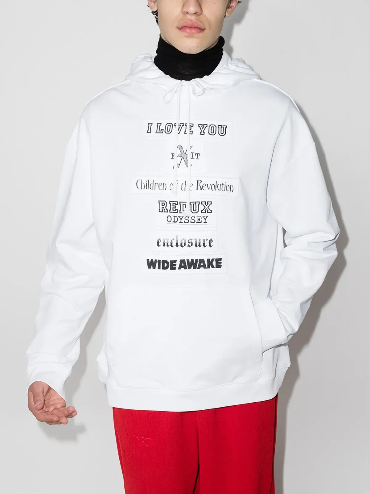 Raf Simons チェストプリント フード付きスウェットシャツ - 画像2
