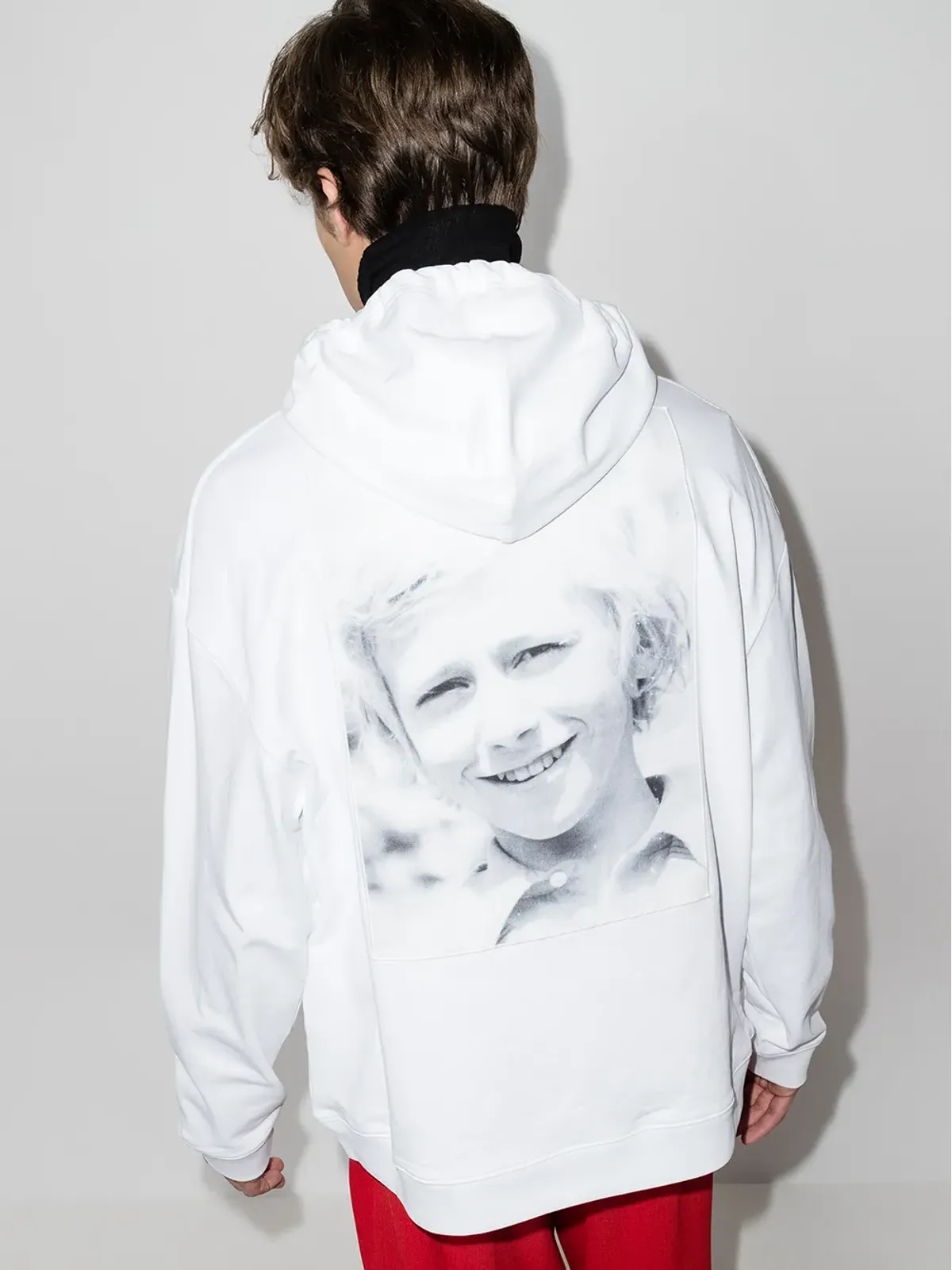 Raf Simons チェストプリント フード付きスウェットシャツ - 画像3
