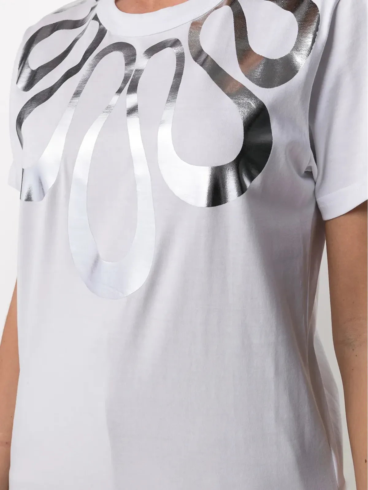 10 CORSO COMO メタリック グラフィックプリント Tシャツ - 画像5