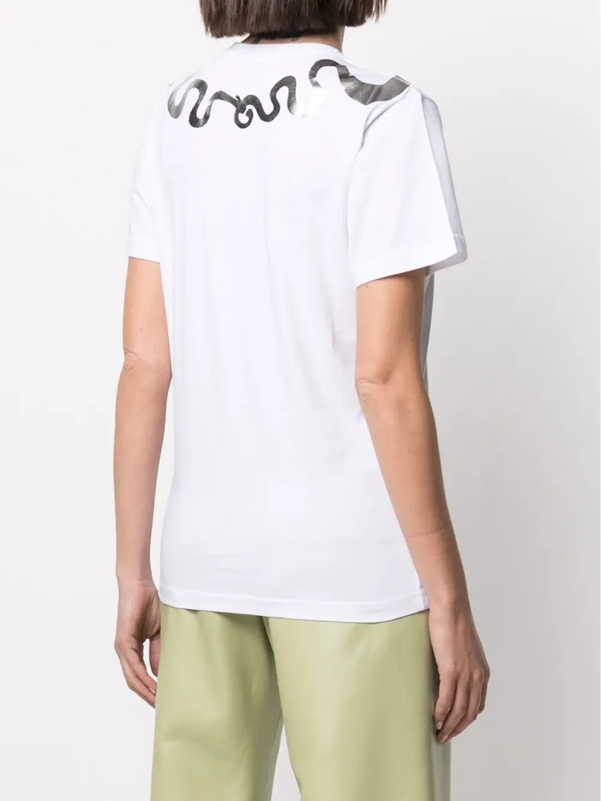 10 CORSO COMO メタリック グラフィックプリント Tシャツ - 画像4