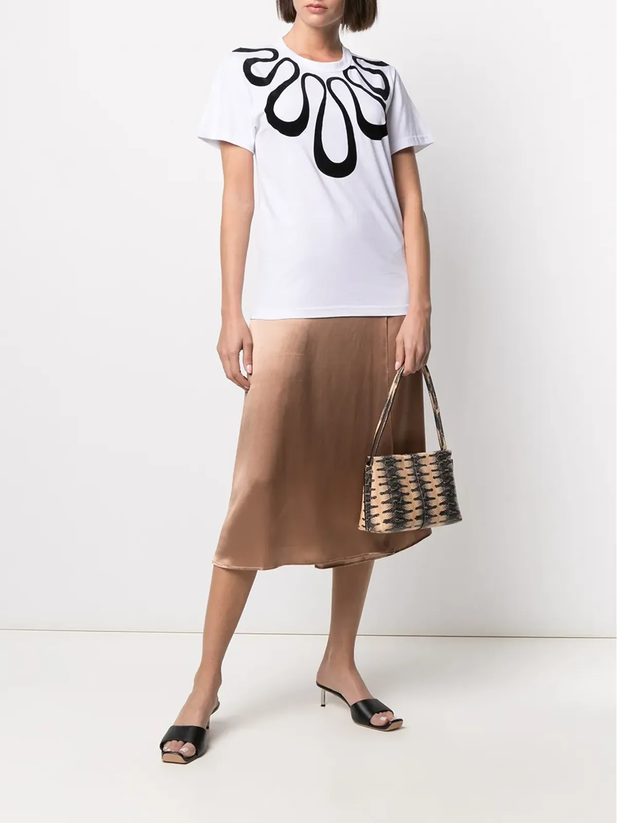 10 CORSO COMO Eden ネックレス柄プリント Tシャツ - 画像2