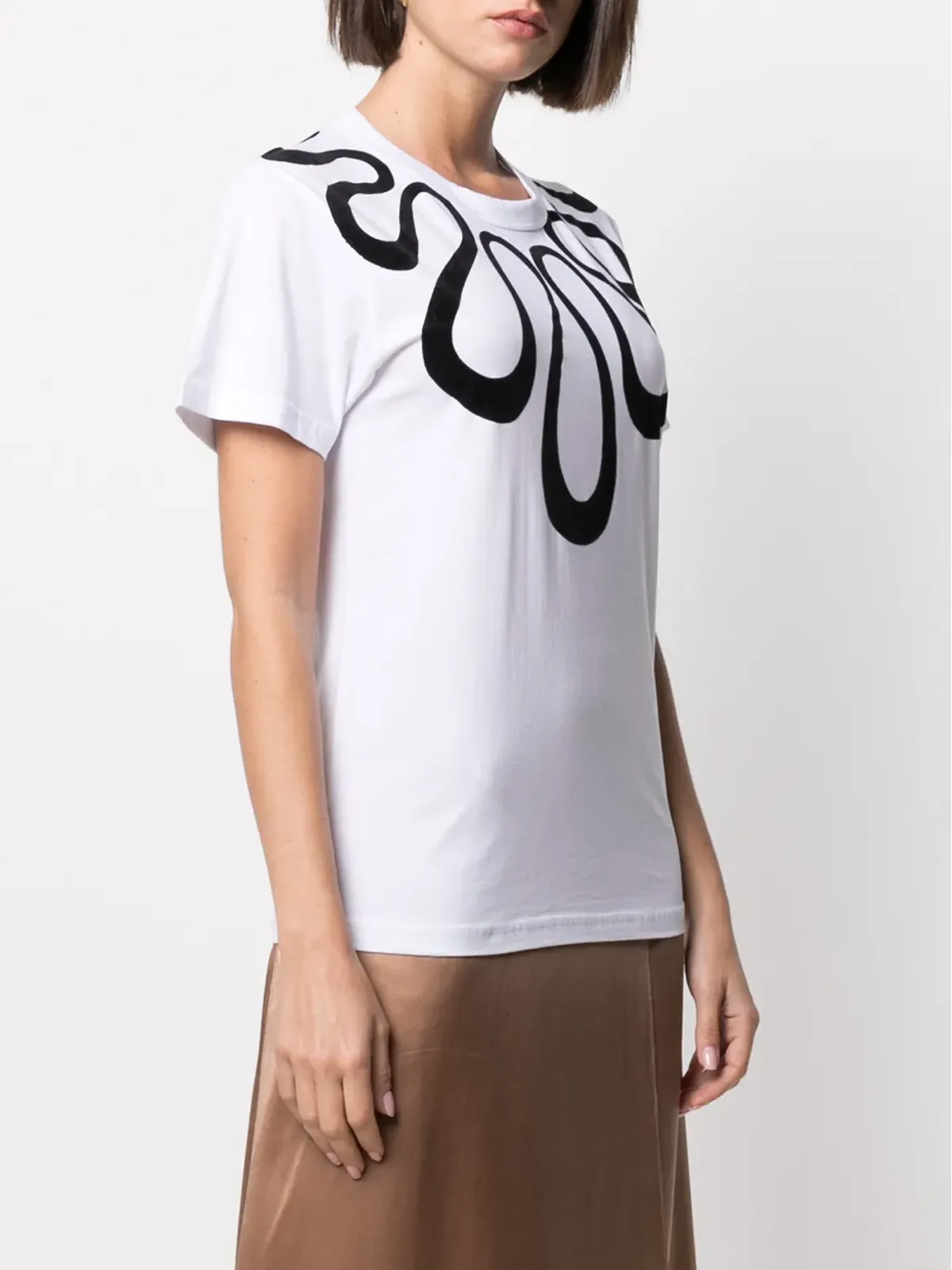 10 CORSO COMO Eden ネックレス柄プリント Tシャツ - 画像3
