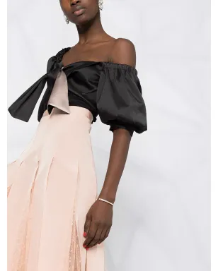 RED Valentino プリーツレース ミディスカート - サムネイル5