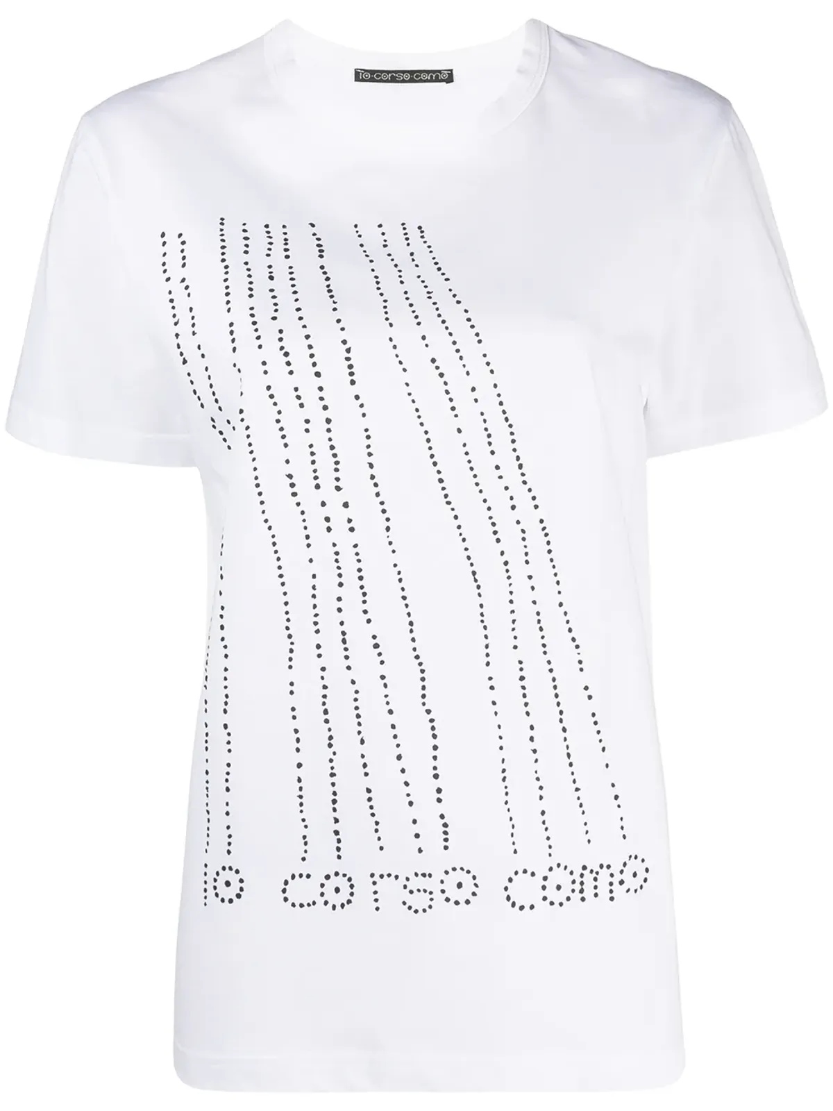 10 CORSO COMO ロゴプリント コットンTシャツ（ホワイト） - 画像1