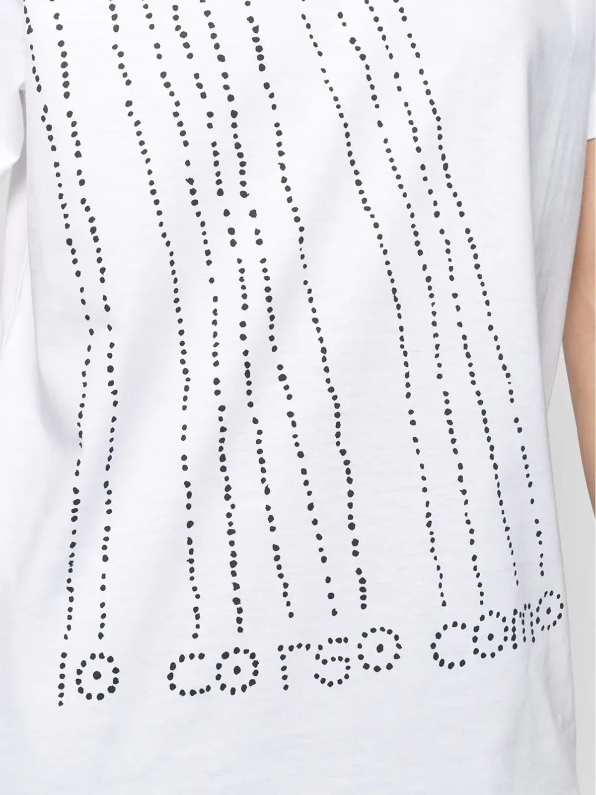 10 CORSO COMO ロゴプリント コットンTシャツ（ホワイト） - 画像5