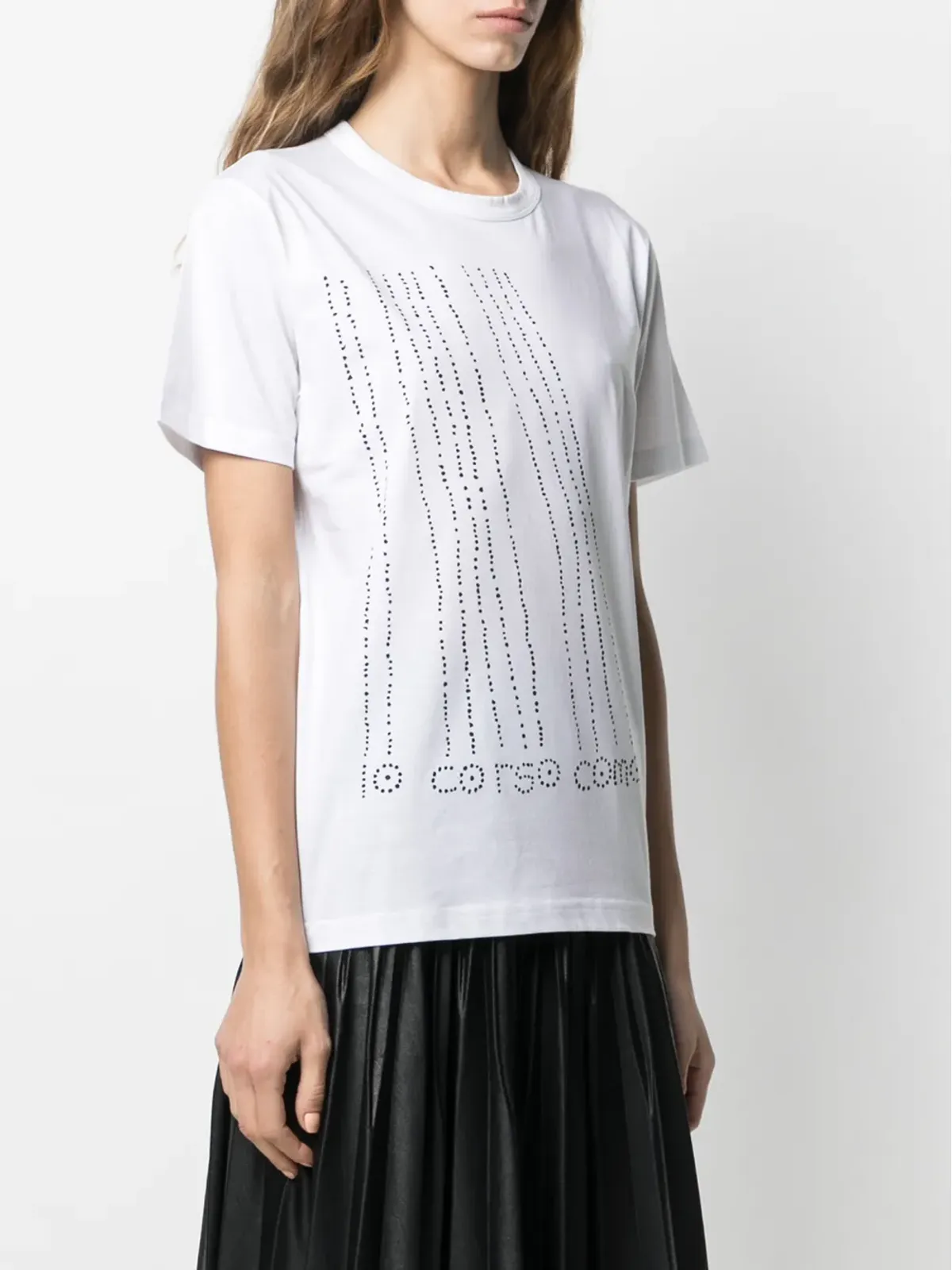 10 CORSO COMO ロゴプリント コットンTシャツ（ホワイト） - 画像3