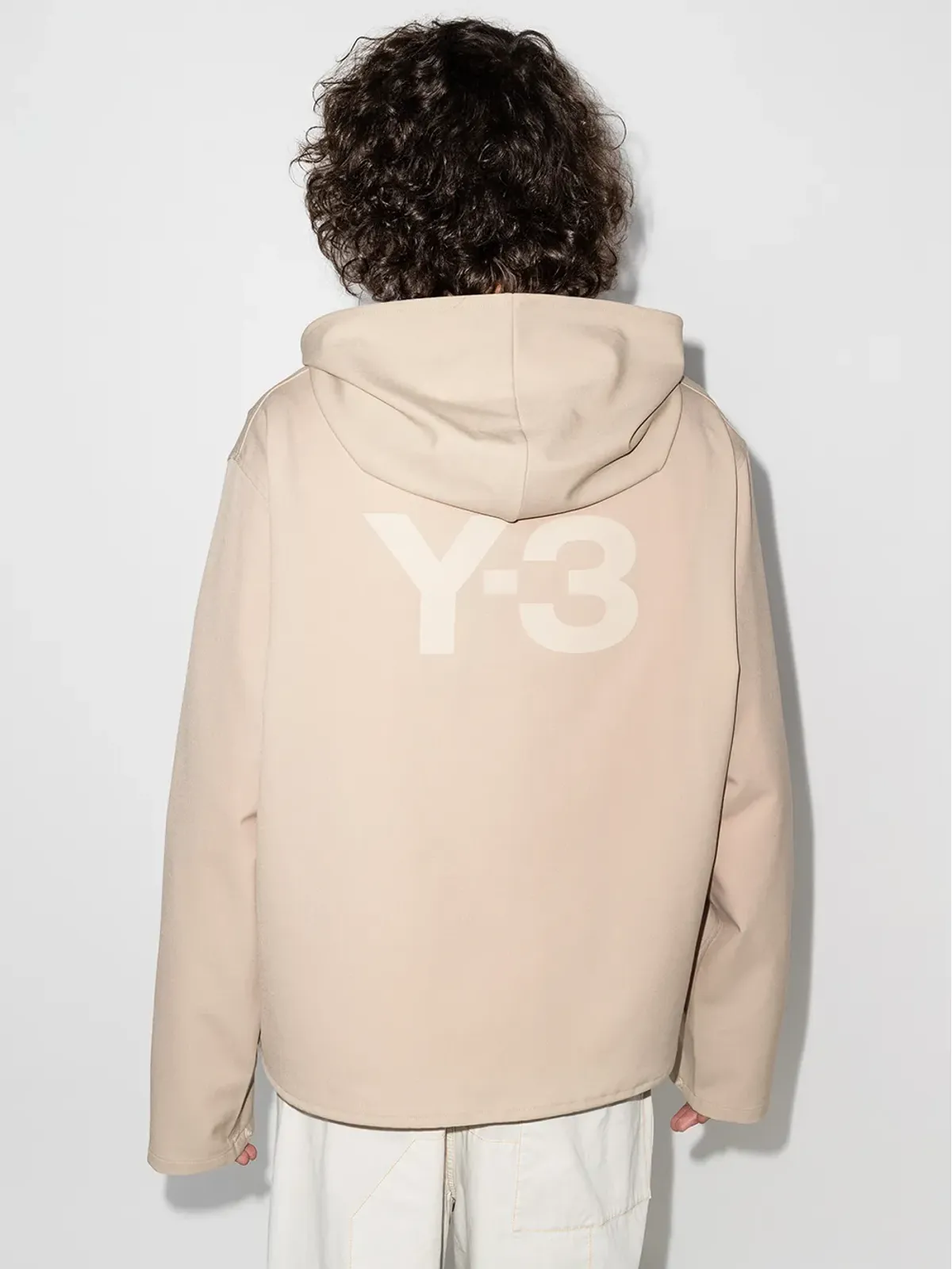 Y-3 ロゴプリント ジップアップ ライトウェイトジャケット - 画像3