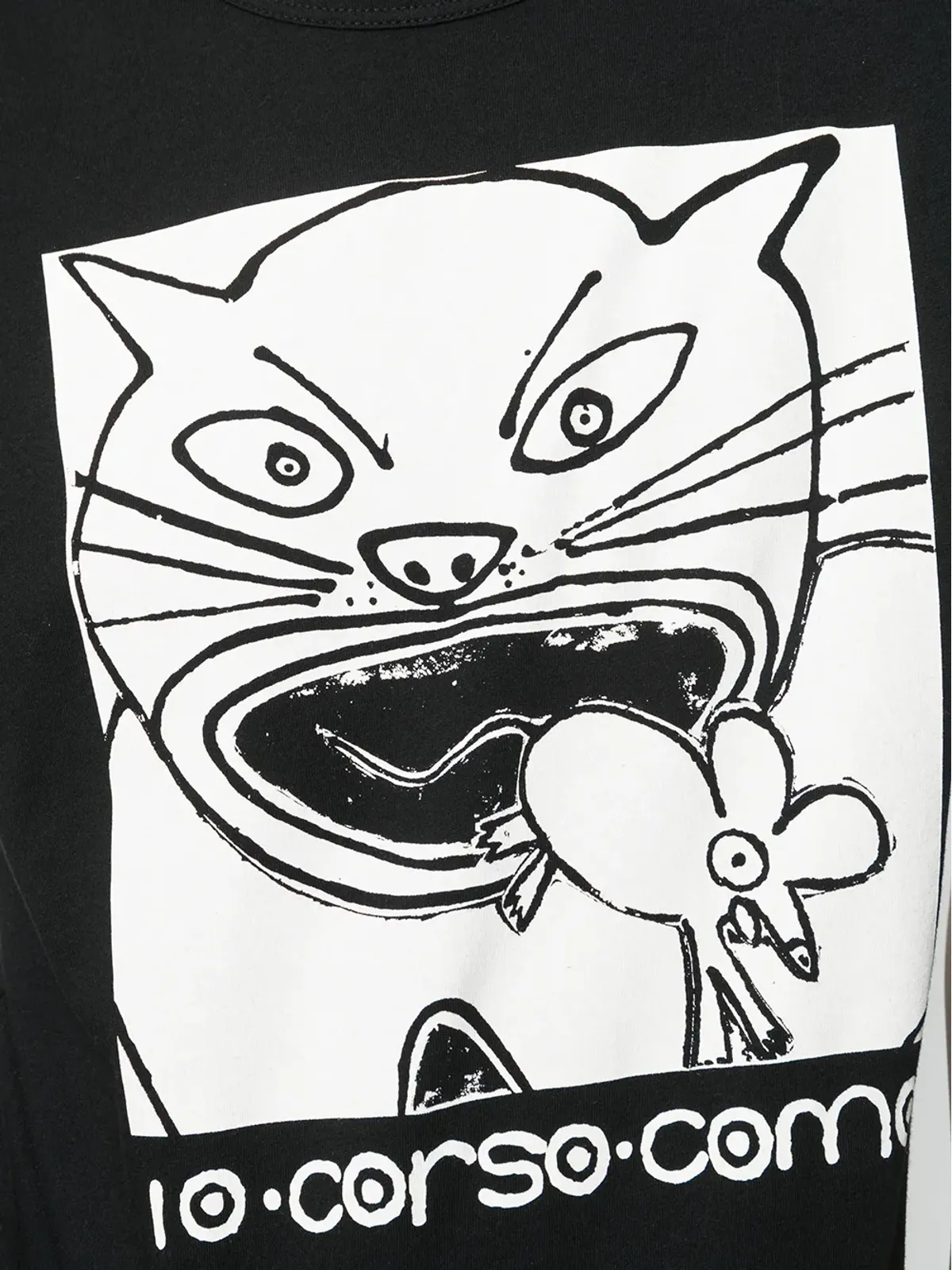 10 CORSO COMO 猫プリント コットン Tシャツ - 画像5