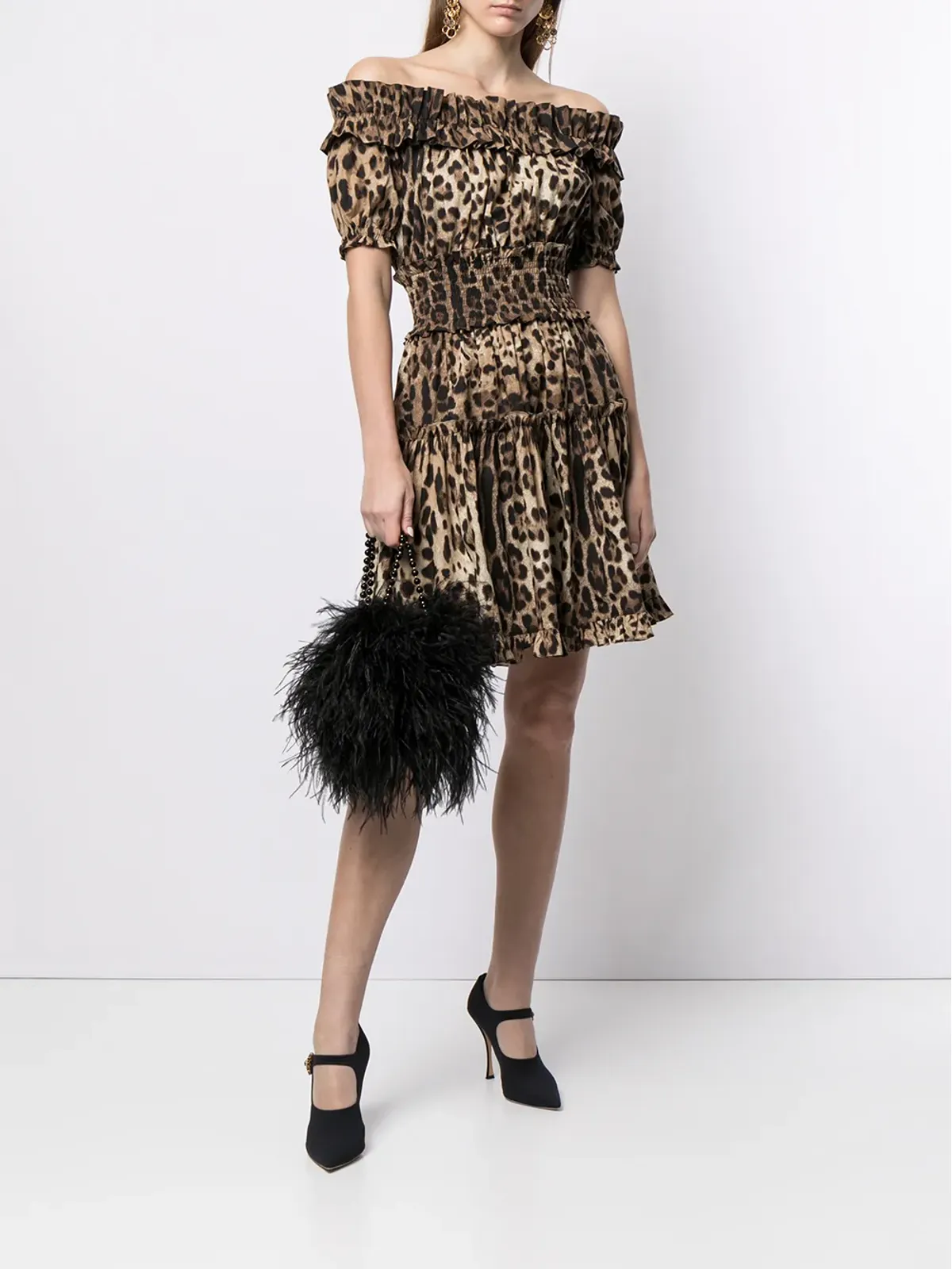 Dolce & Gabbana レオパード柄ショートドレス - 画像2