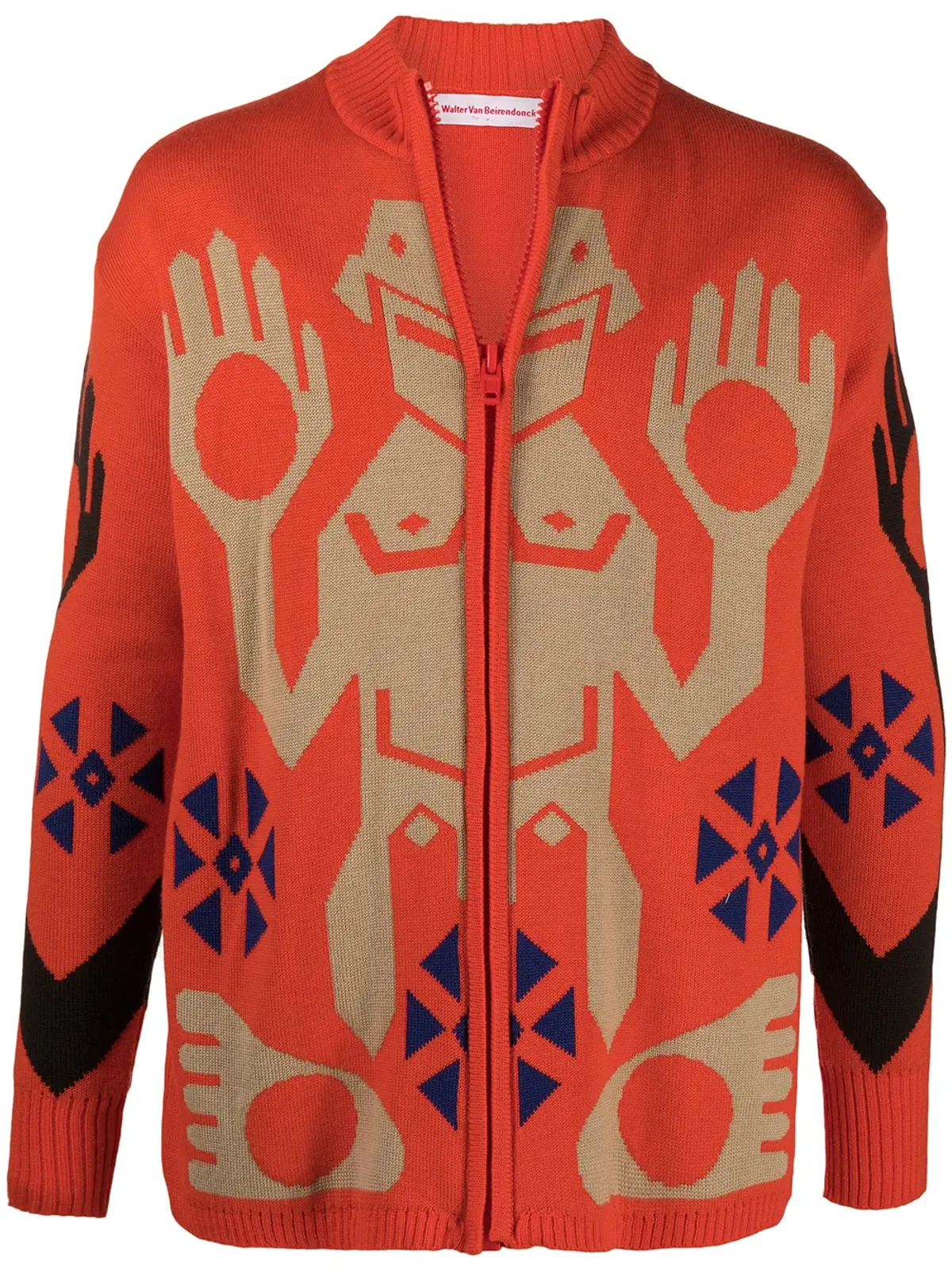 Walter Van Beirendonck Pre-Owned キングジップカーディガン - オレンジ - 画像1