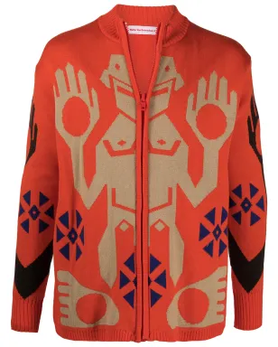 Walter Van Beirendonck Pre-Owned キングジップカーディガン - オレンジ - サムネイル1