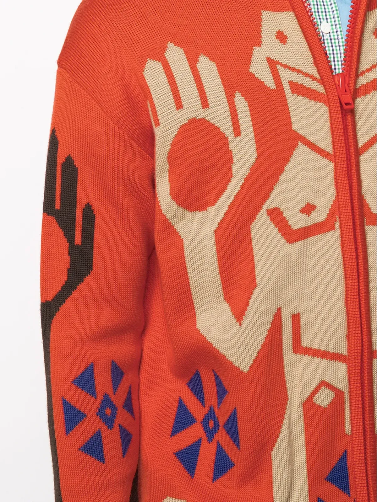 Walter Van Beirendonck Pre-Owned キングジップカーディガン - オレンジ - 画像5