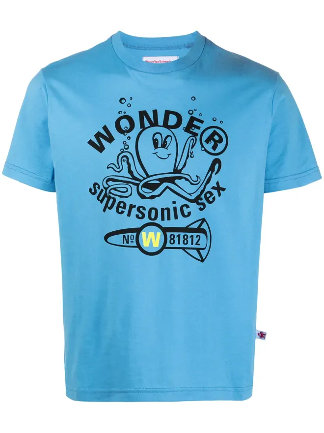 Walter Van Beirendonck Pre-Owned Walter Van Beirendonck Pre-Owned Supersonic Sex Tシャツ - ブルーの商品画像