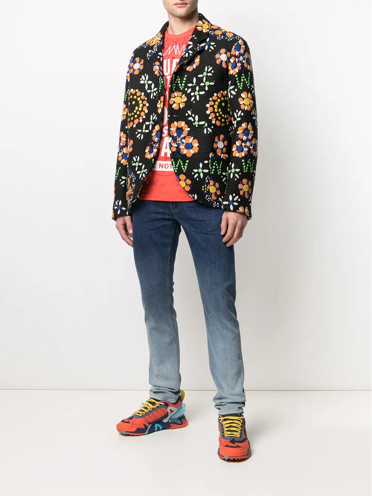 Walter Van Beirendonck Pre-Owned 刺繍入りボックス型ブレザー - 画像2