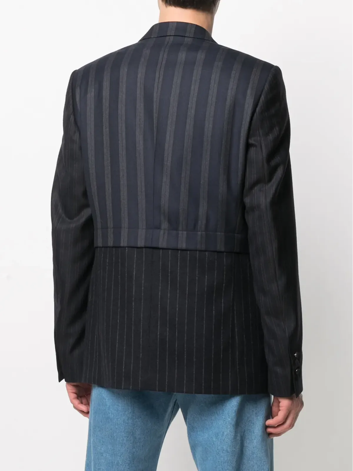 Walter Van Beirendonck Pre-Owned ピンストライプ・パネルブレザー - 画像4