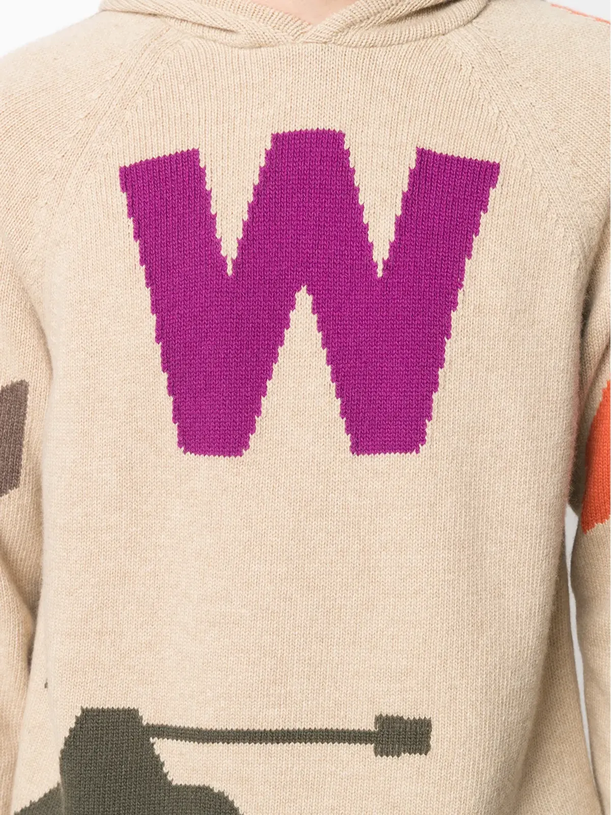 Walter Van Beirendonck ビンテージ ニットフーディ - 画像5