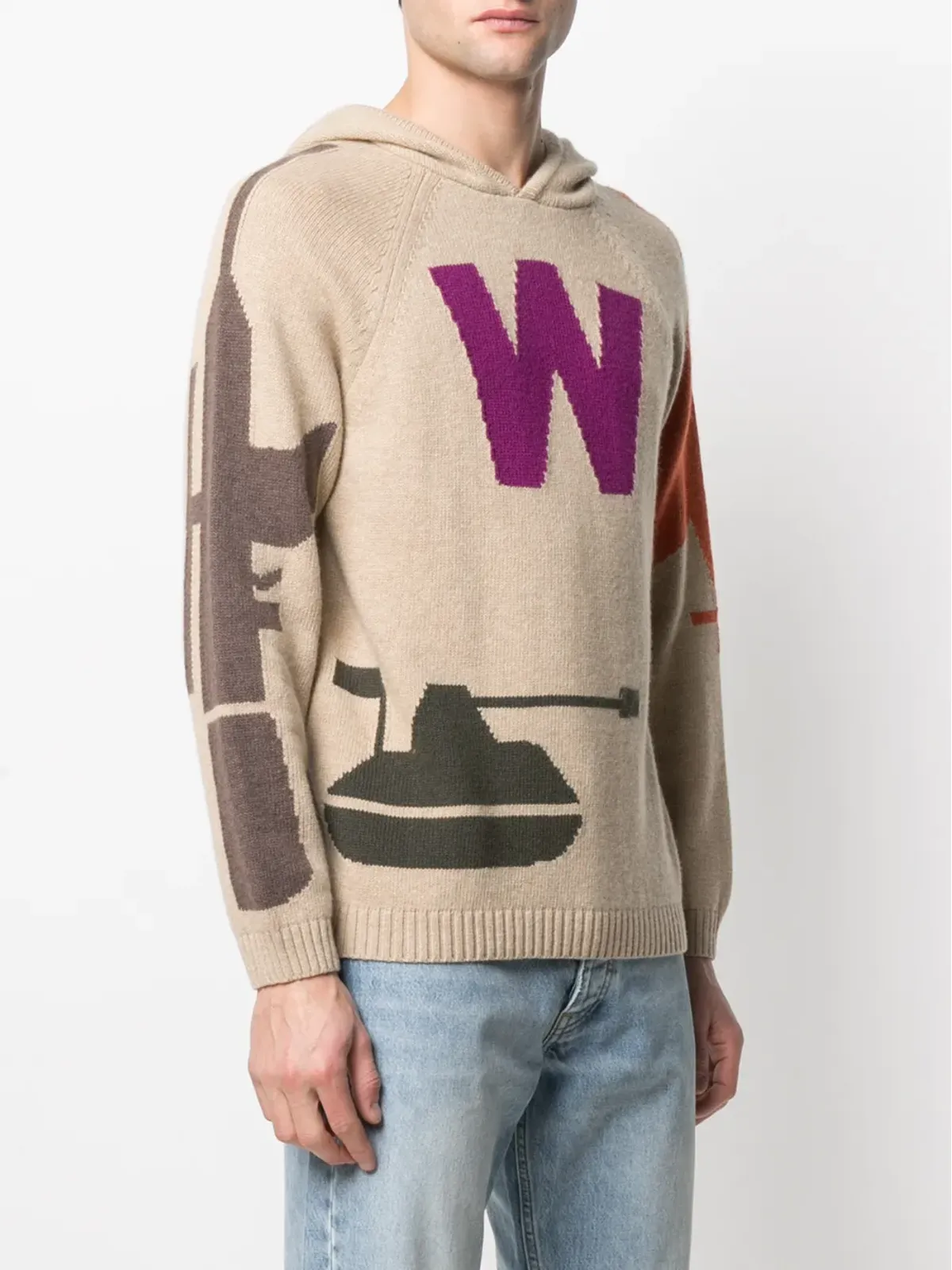 Walter Van Beirendonck ビンテージ ニットフーディ - 画像3