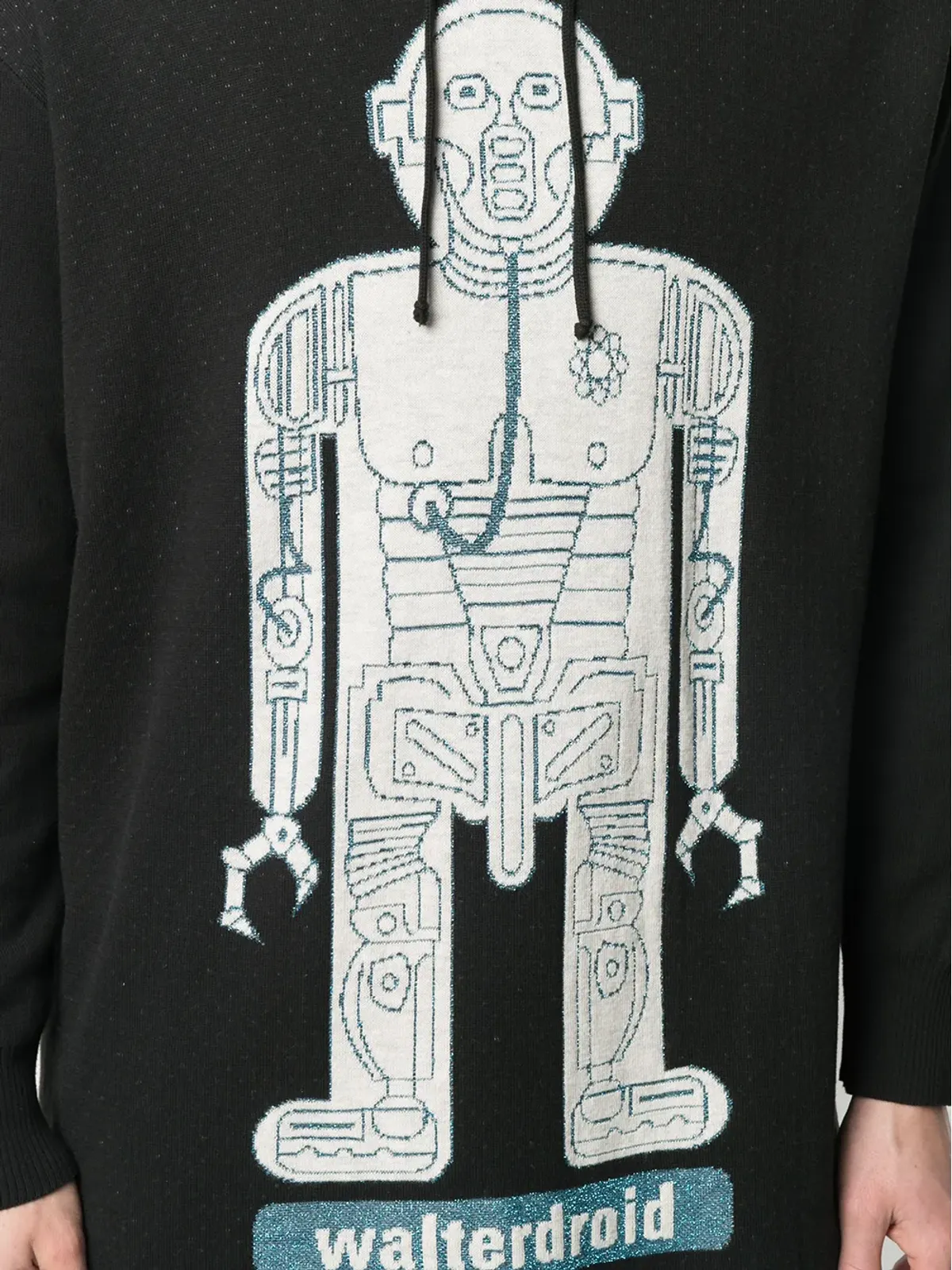 Walter Van Beirendonck ビンテージ Walterdroid knitted hoodie - 画像5