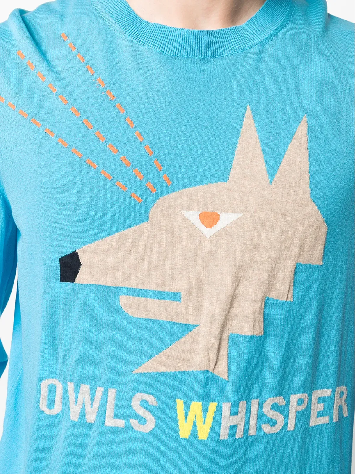 Walter Van Beirendonck Pre-Owned フクロウ柄ニット長袖Tシャツ - 画像5
