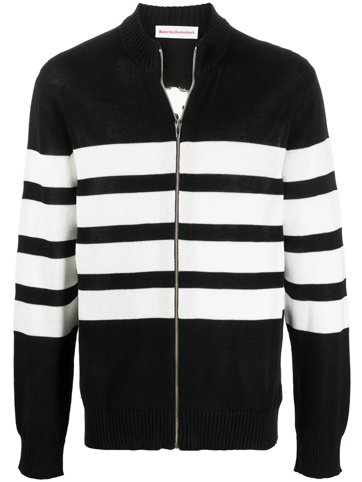 Walter Van Beirendonck Pre-Owned ストライププリントニットカーディガン - 画像1