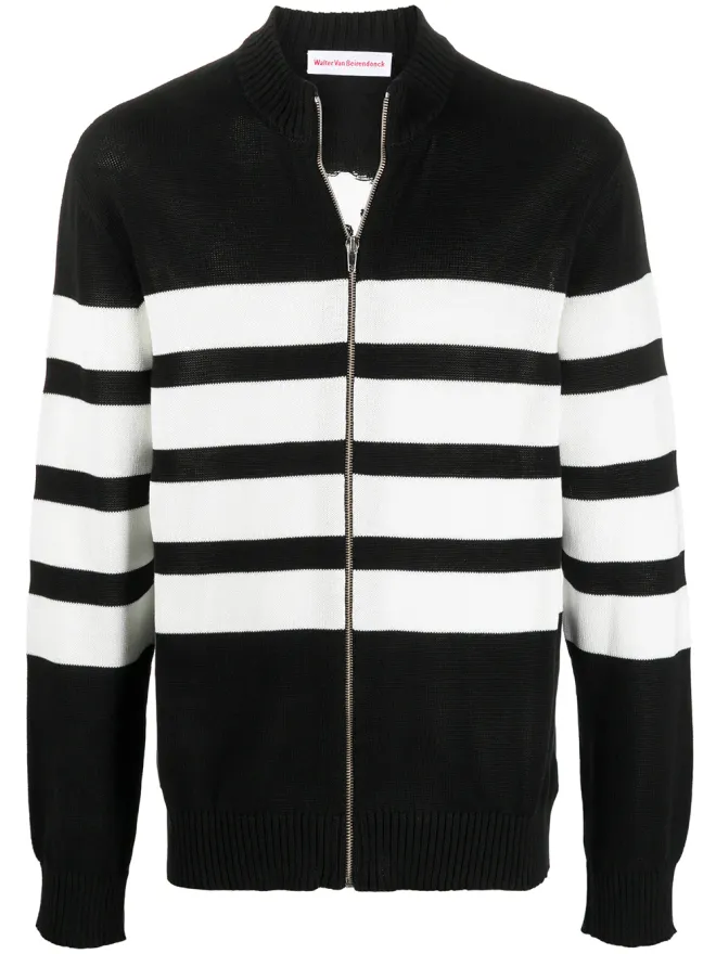 Walter Van Beirendonck Pre-Owned Walter Van Beirendonck Pre-Owned ストライププリントニットカーディガンの商品画像