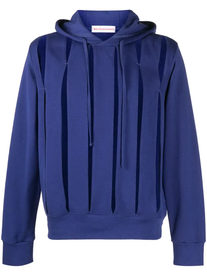 Walter Van Beirendonck Pre-Owned Walter Van Beirendonck Pre-Owned スリットドローストリングフーディ ブルーの商品画像