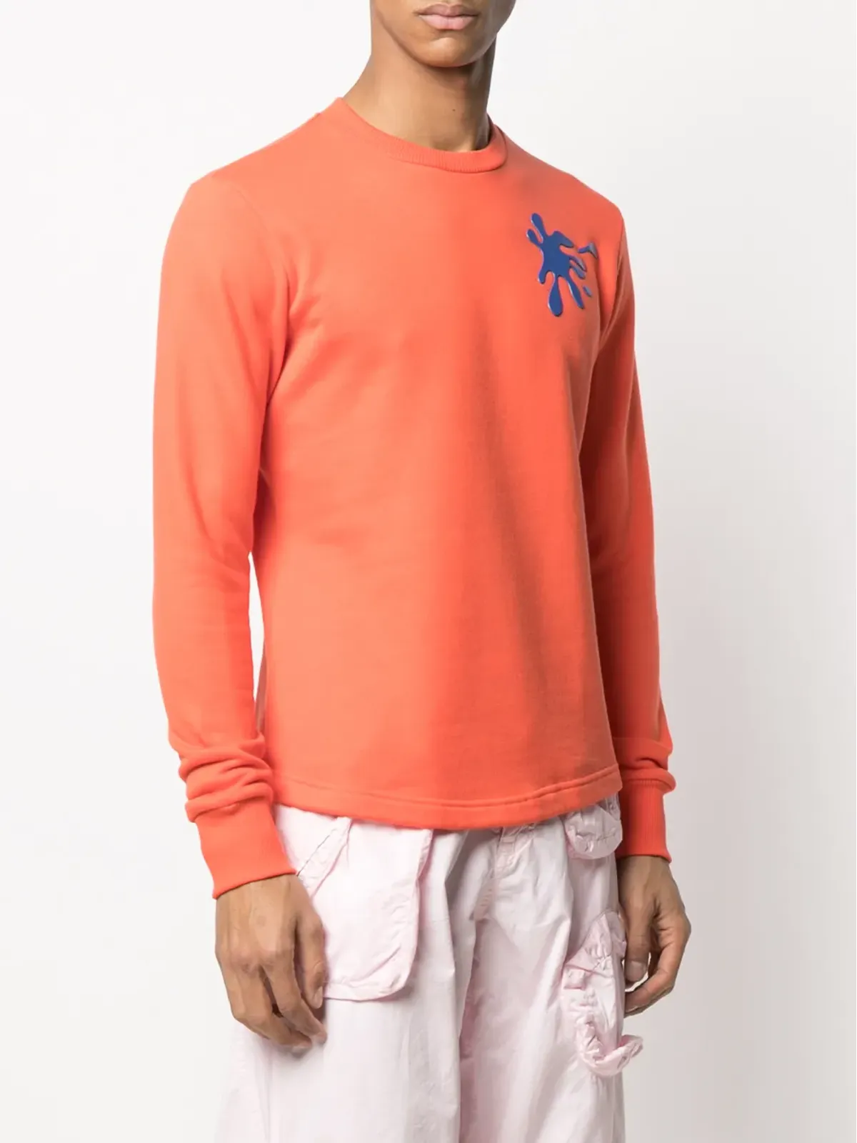 Walter Van Beirendonck Spot Sweat ロングスリーブTシャツ オレンジ - 画像4