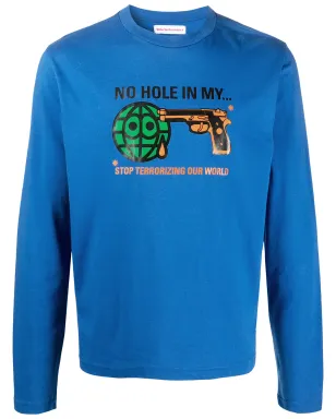 Walter Van Beirendonck Pre-Owned ビンテージ Gun長袖Tシャツ ブルー - サムネイル1