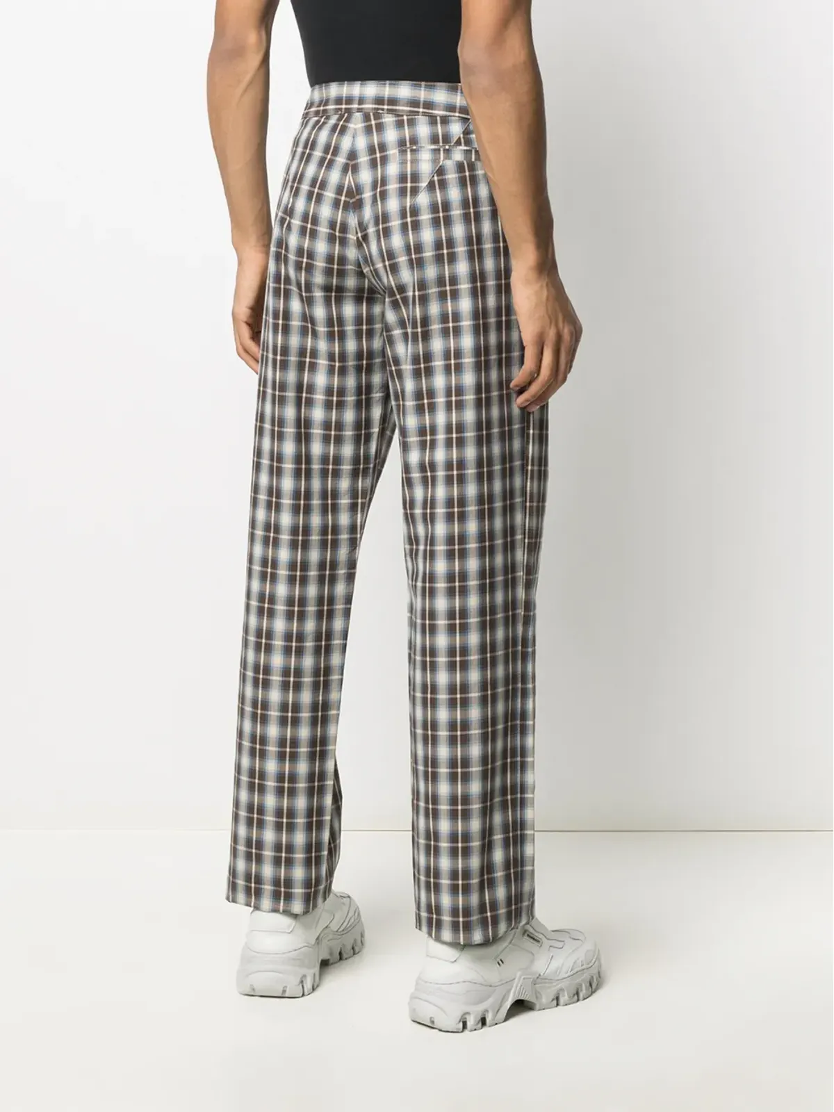 Walter Van Beirendonck Pre-Owned ロイヤルチェック柄パンツ - 画像5