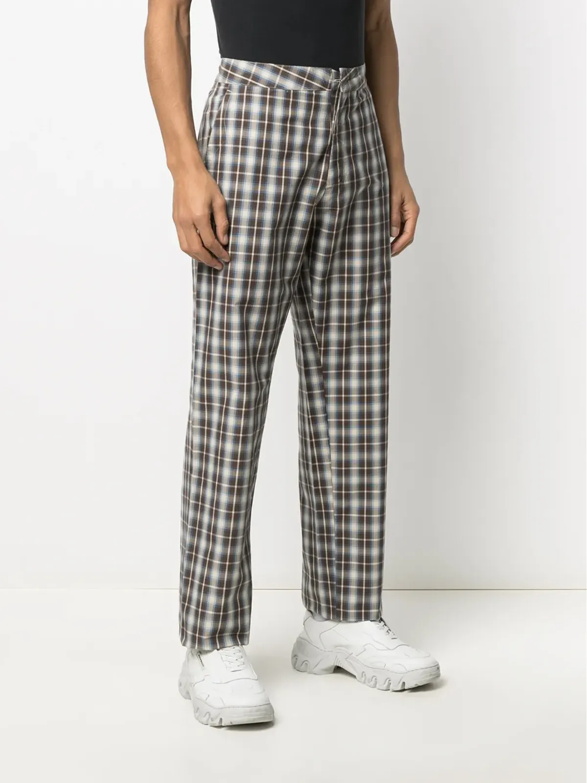Walter Van Beirendonck Pre-Owned ロイヤルチェック柄パンツ - 画像4