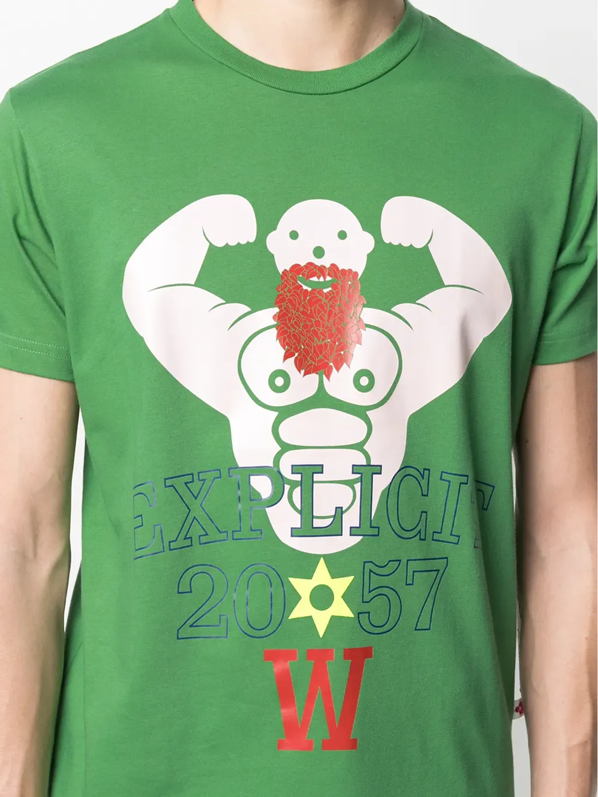 Walter Van Beirendonck ビンテージ Explicit 2067 Tシャツ - グリーン - 画像5