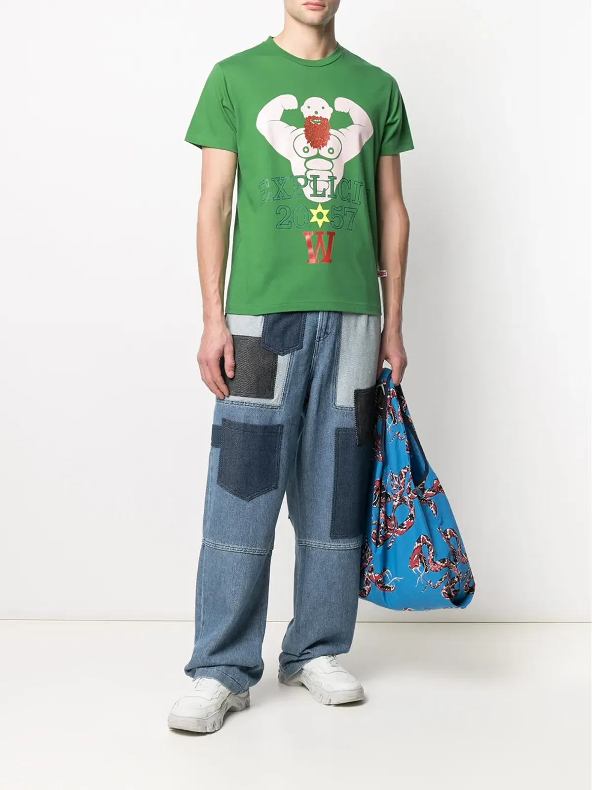 Walter Van Beirendonck ビンテージ Explicit 2067 Tシャツ - グリーン - 画像2