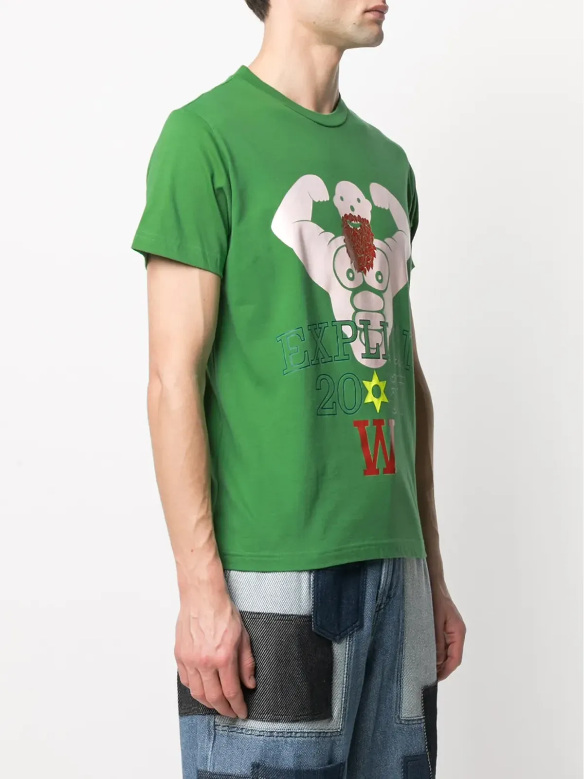 Walter Van Beirendonck ビンテージ Explicit 2067 Tシャツ - グリーン - 画像3