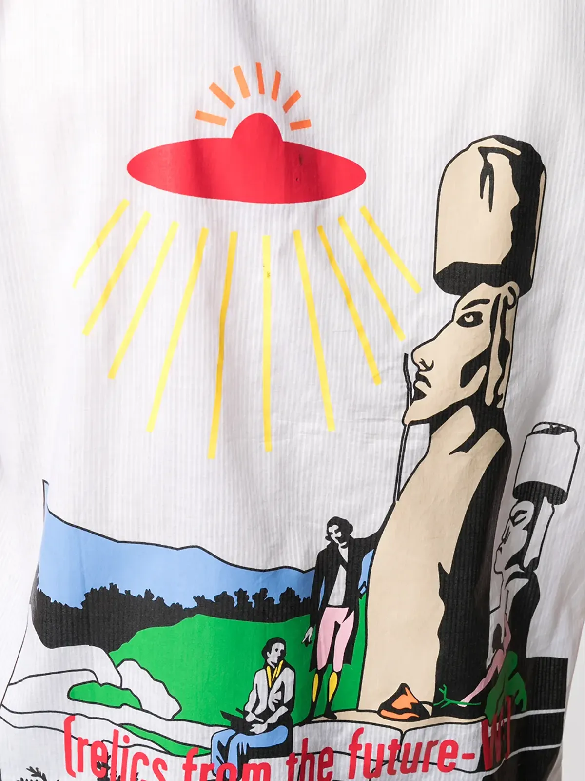 Walter Van Beirendonck Pre-Owned Relics from the Future 半袖シャツ（ホワイト） - 画像5